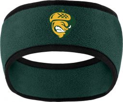 Two-Color Fleece Headband, Dark Green